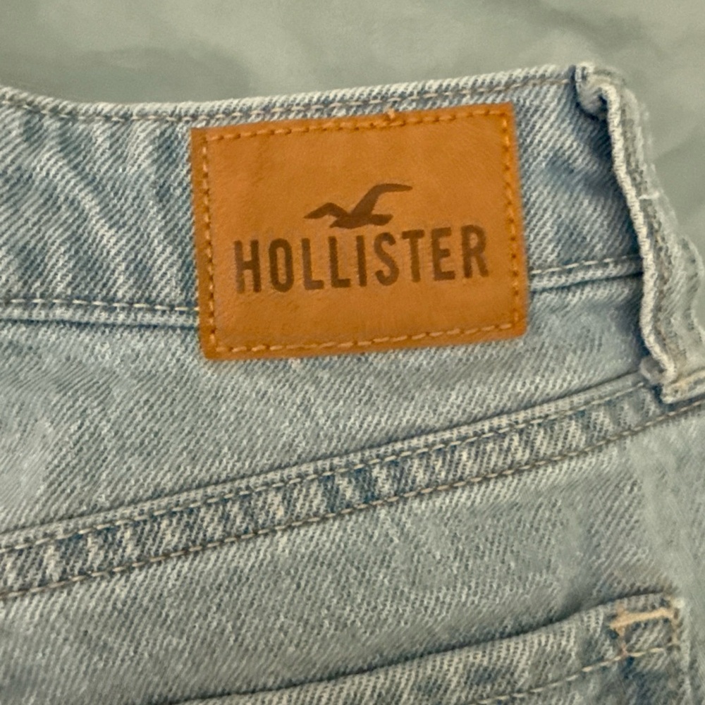 Hollister Light Blue Denim with Brown Patch